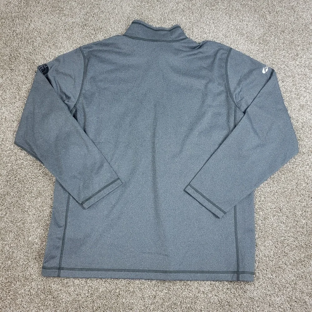The North Face Mens XL Solid Gray Performance Stretch Quarter Zip